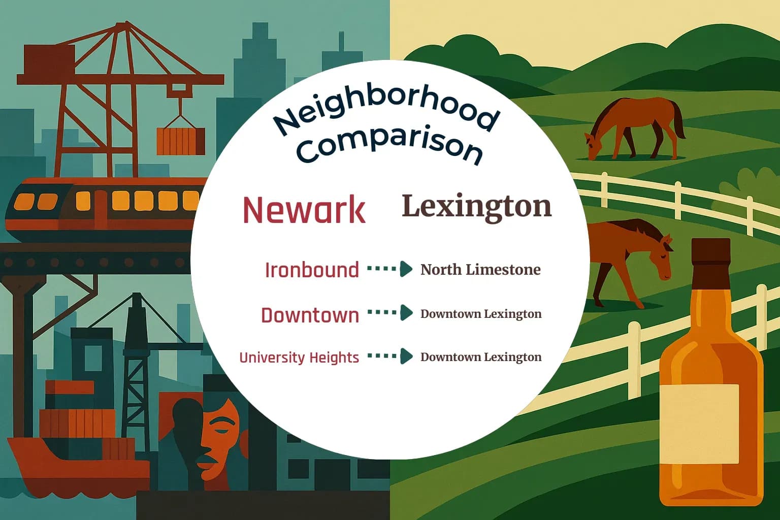 Newark vs Lexington Neighborhood Comparison