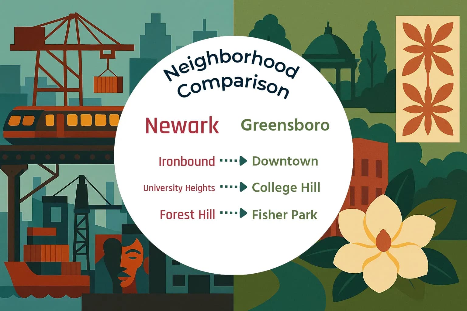 Newark vs Greensboro Neighborhood Comparison