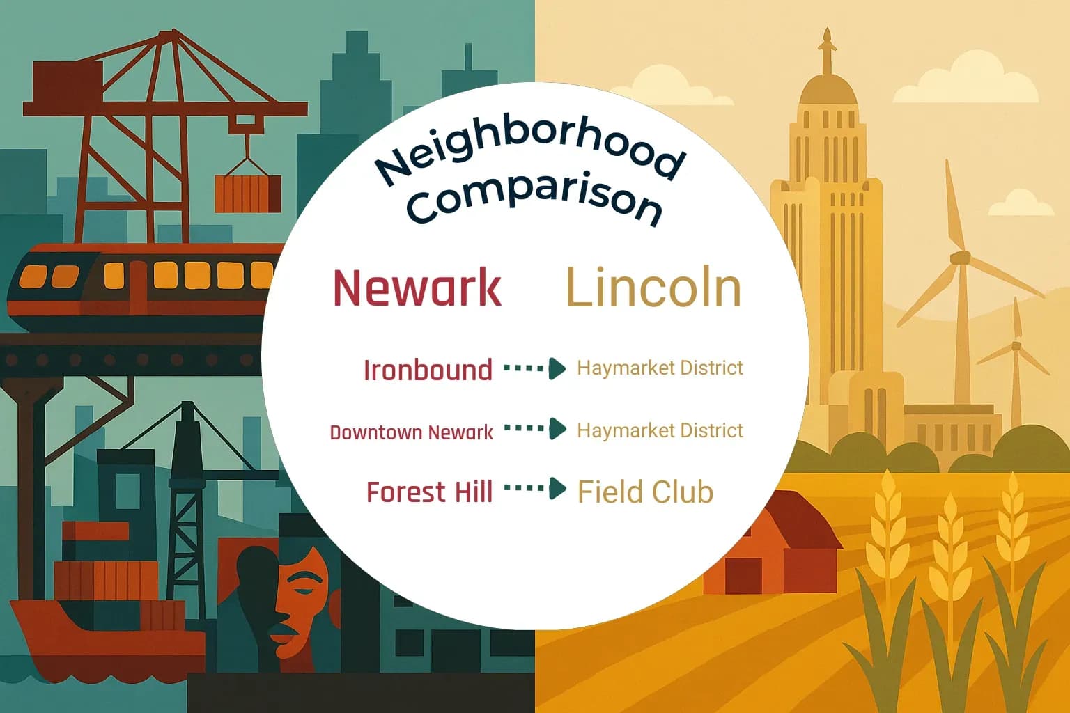 Newark vs Lincoln Neighborhood Comparison