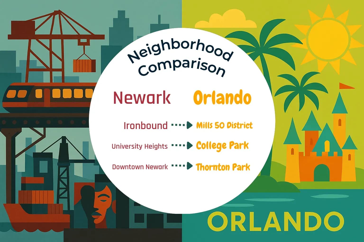 Newark vs Orlando Neighborhood Comparison