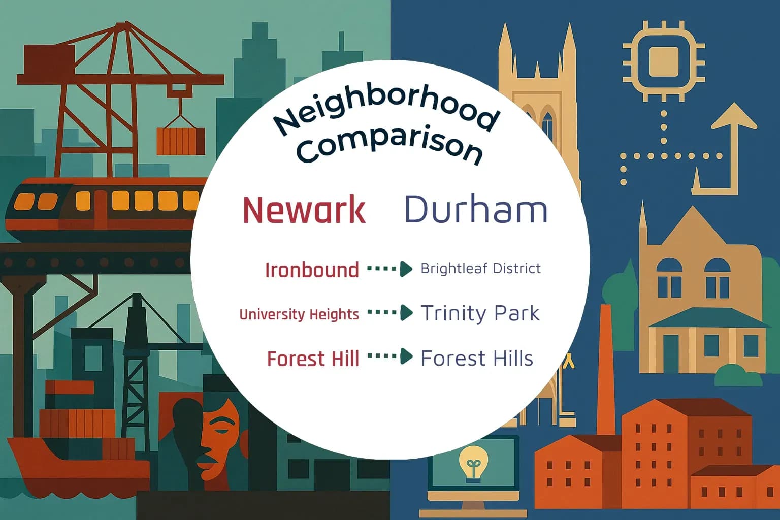 Newark vs Durham Neighborhood Comparison