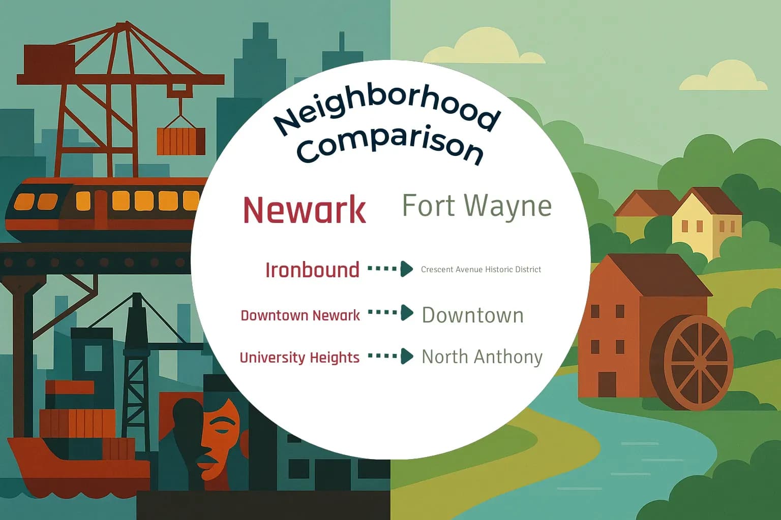 Newark vs Fort Wayne Neighborhood Comparison