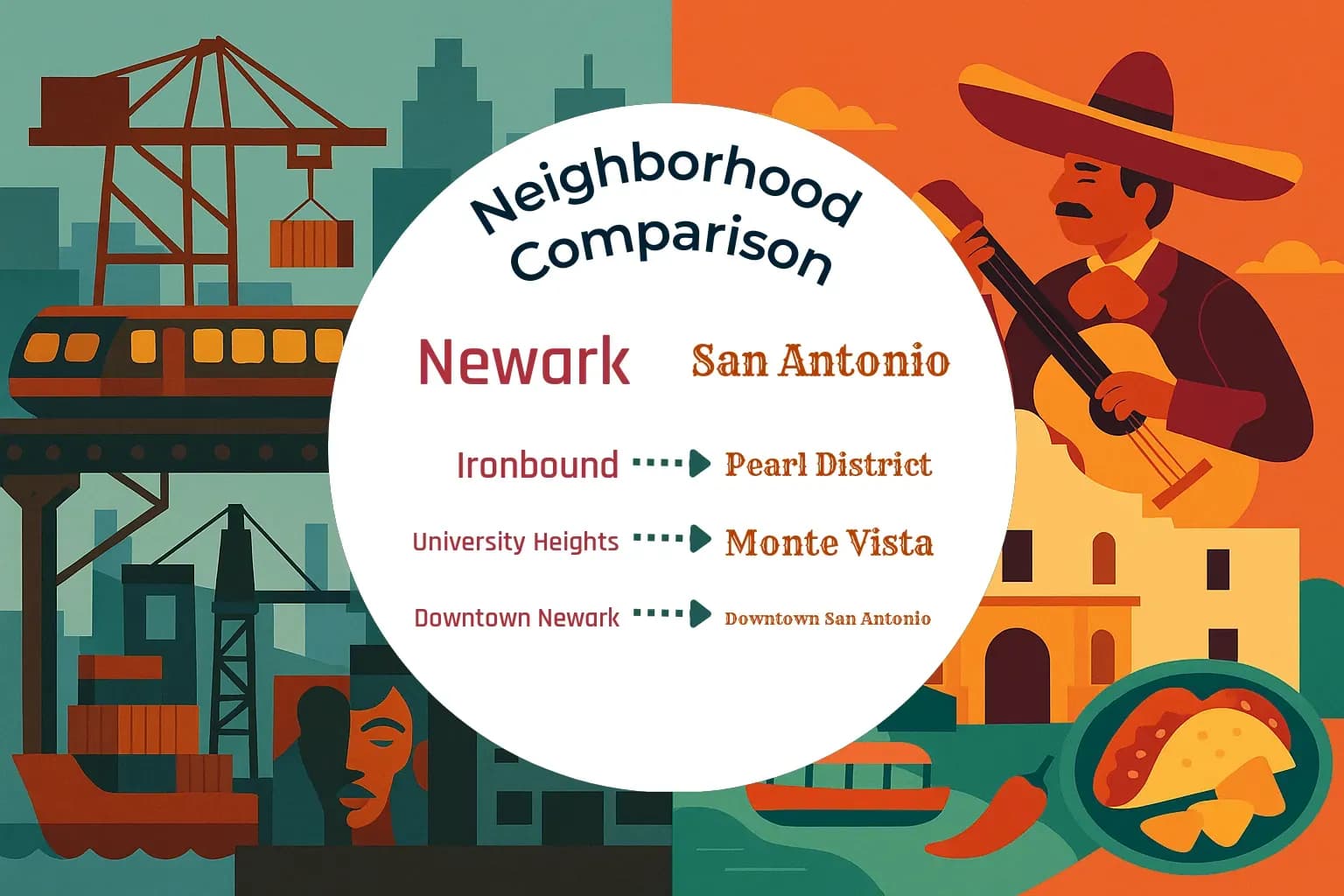 Newark vs San Antonio Neighborhood Comparison