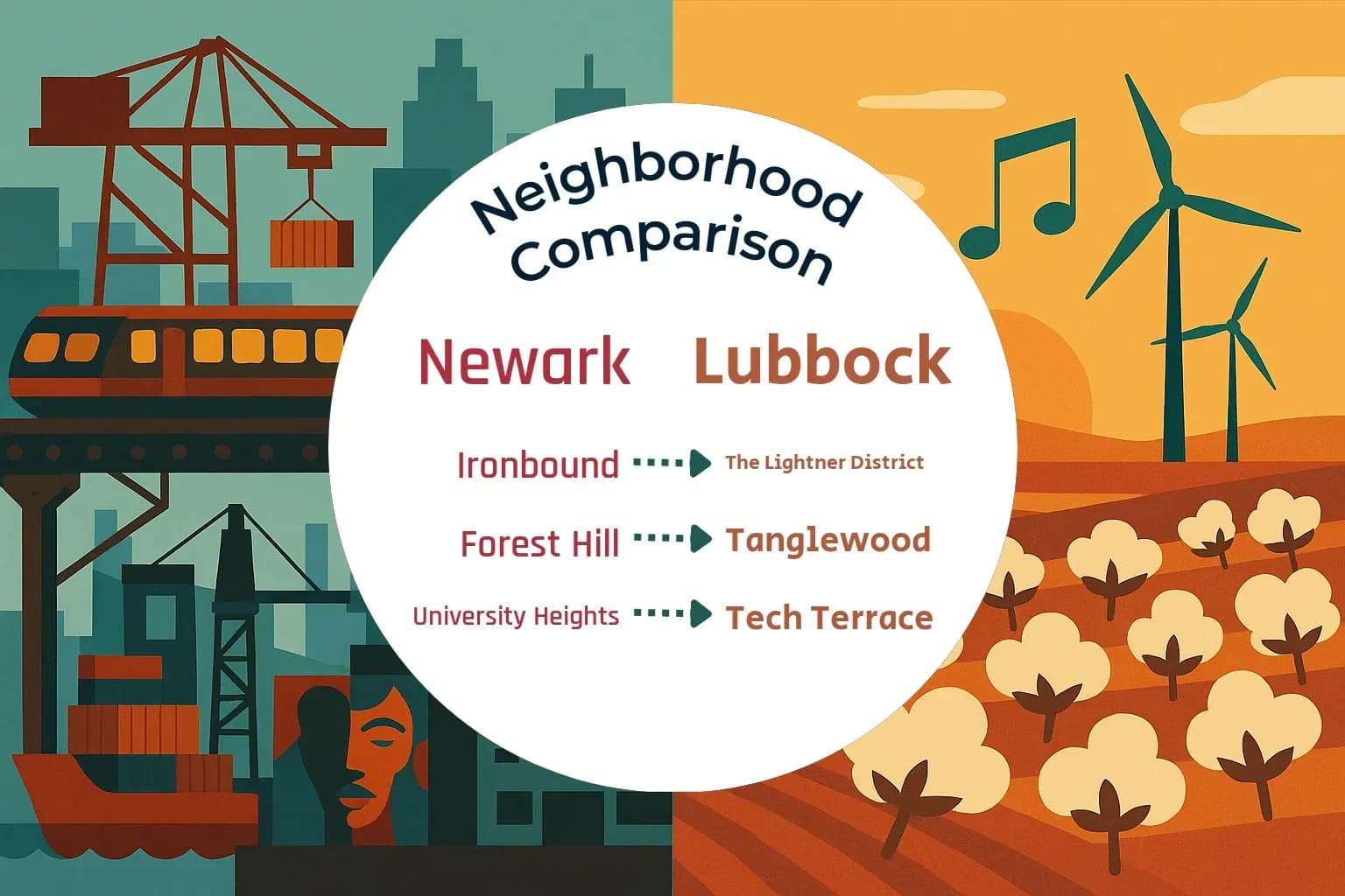 Newark vs Lubbock Neighborhood Comparison