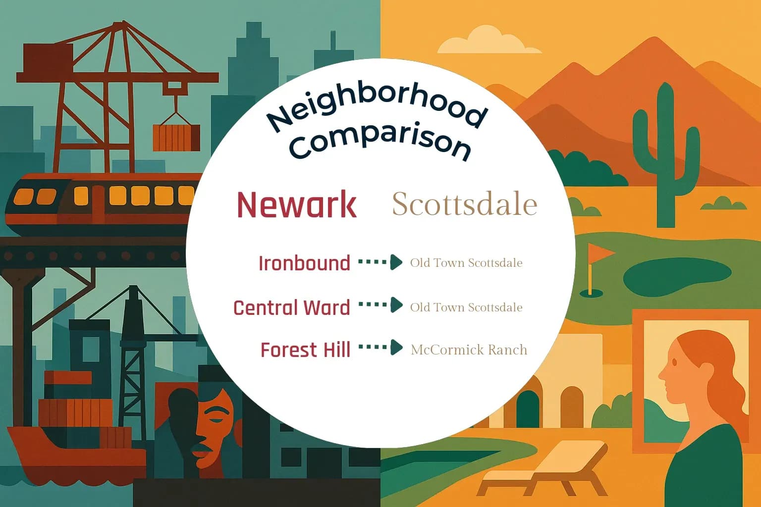 Newark vs Scottsdale Neighborhood Comparison