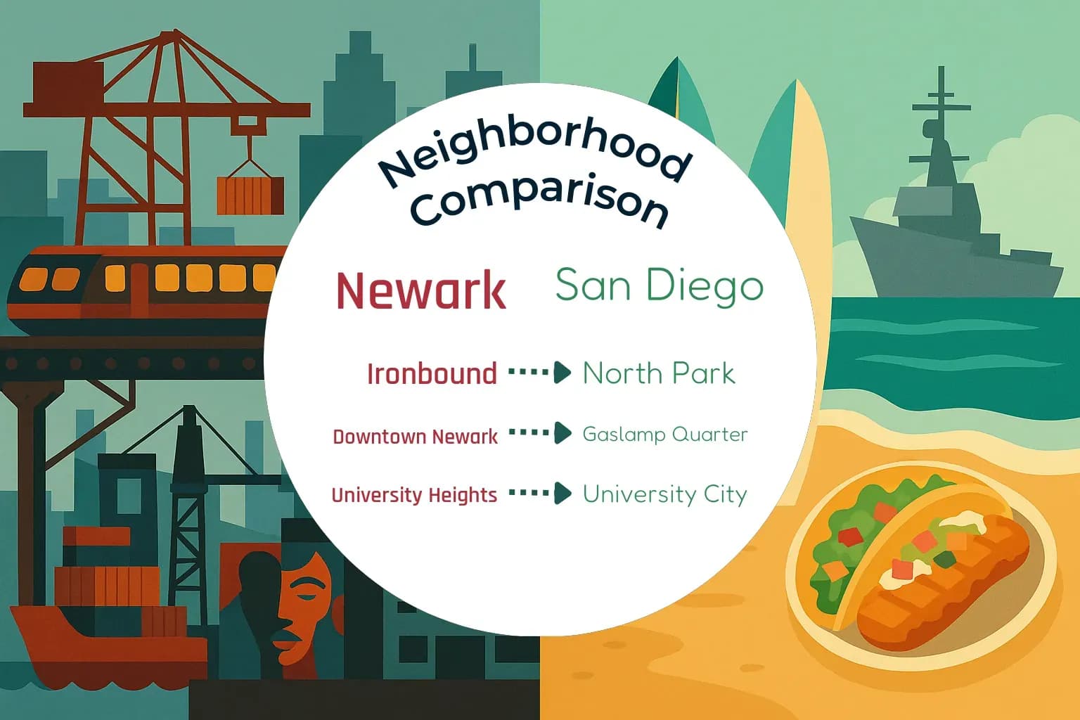 Newark vs San Diego Neighborhood Comparison