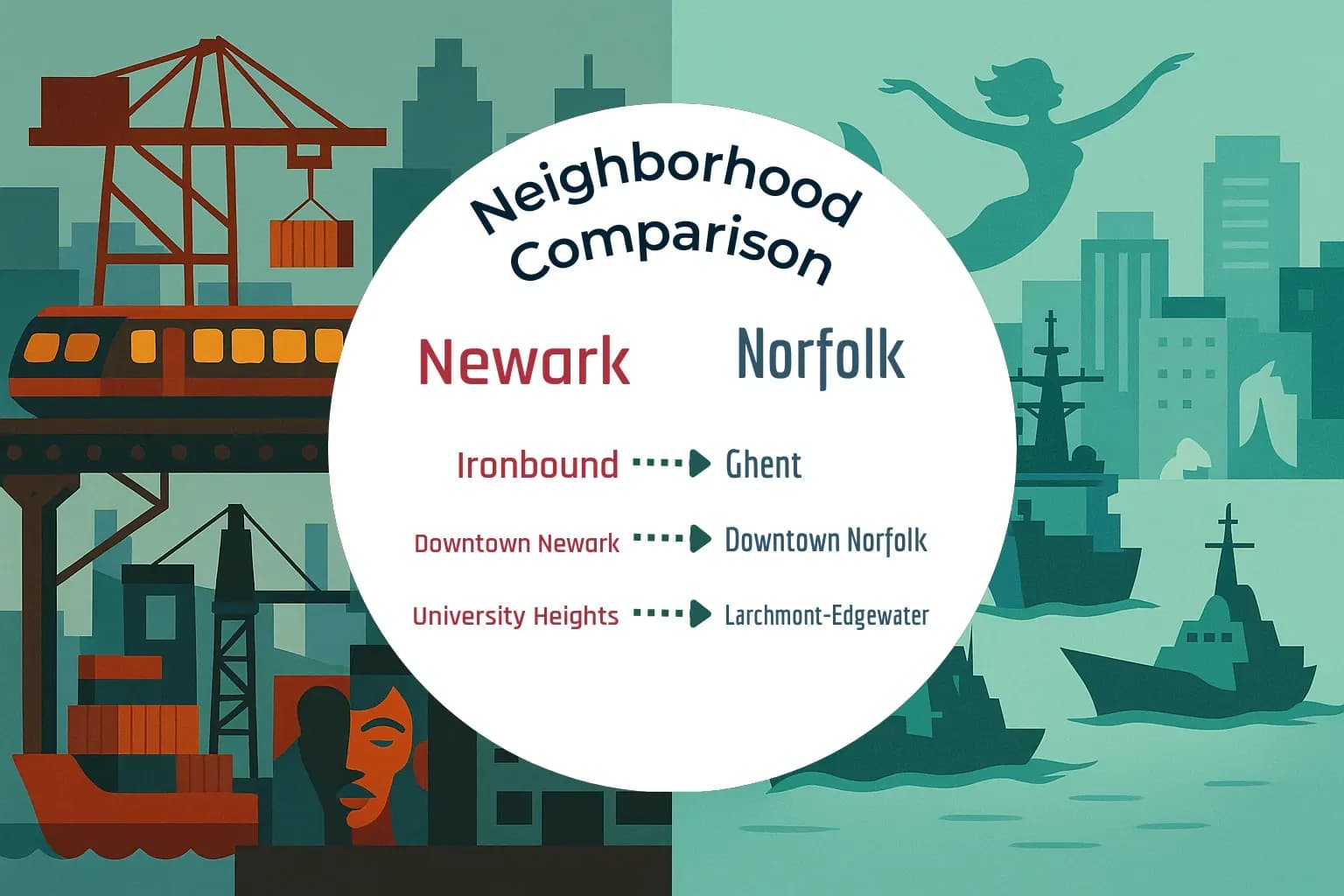 Newark vs Norfolk Neighborhood Comparison