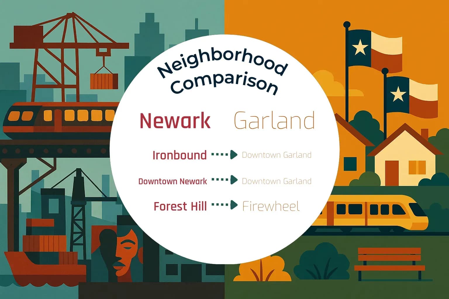 Newark vs Garland Neighborhood Comparison