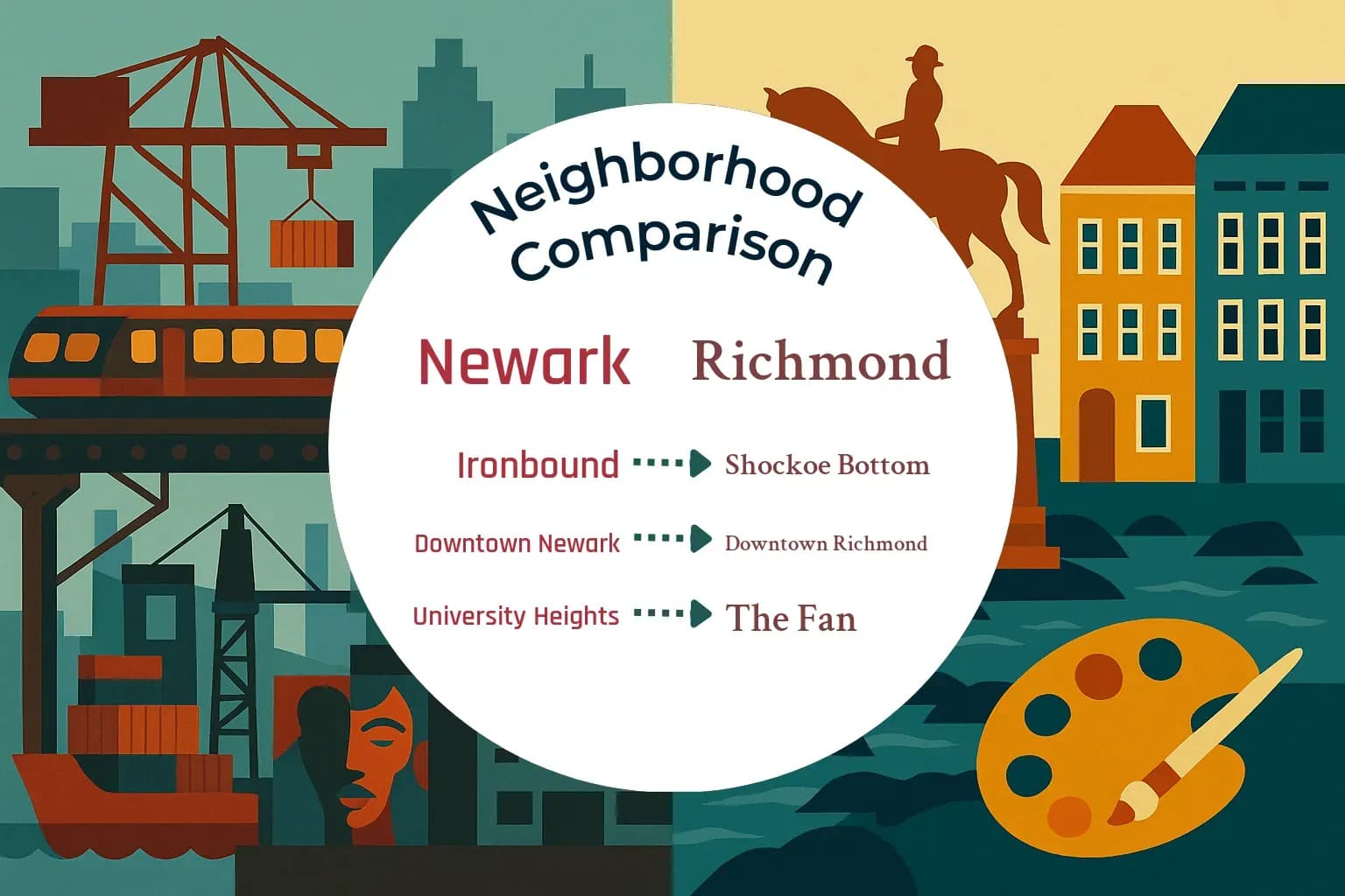 Newark vs Richmond Neighborhood Comparison