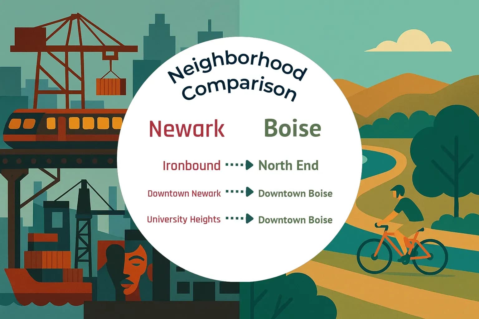 Newark vs Boise Neighborhood Comparison