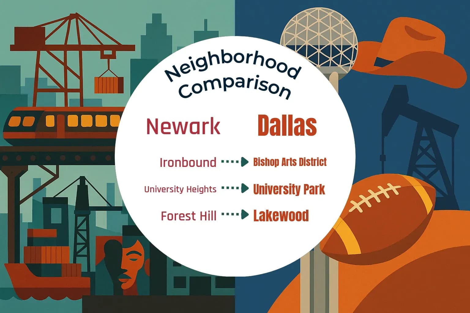 Newark vs Dallas Neighborhood Comparison