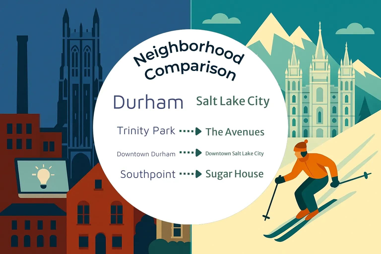 Durham vs Salt Lake City Neighborhood Comparison