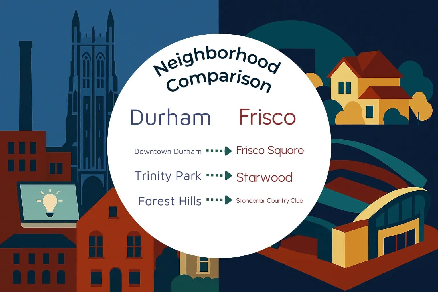 Durham vs Frisco Neighborhood Comparison