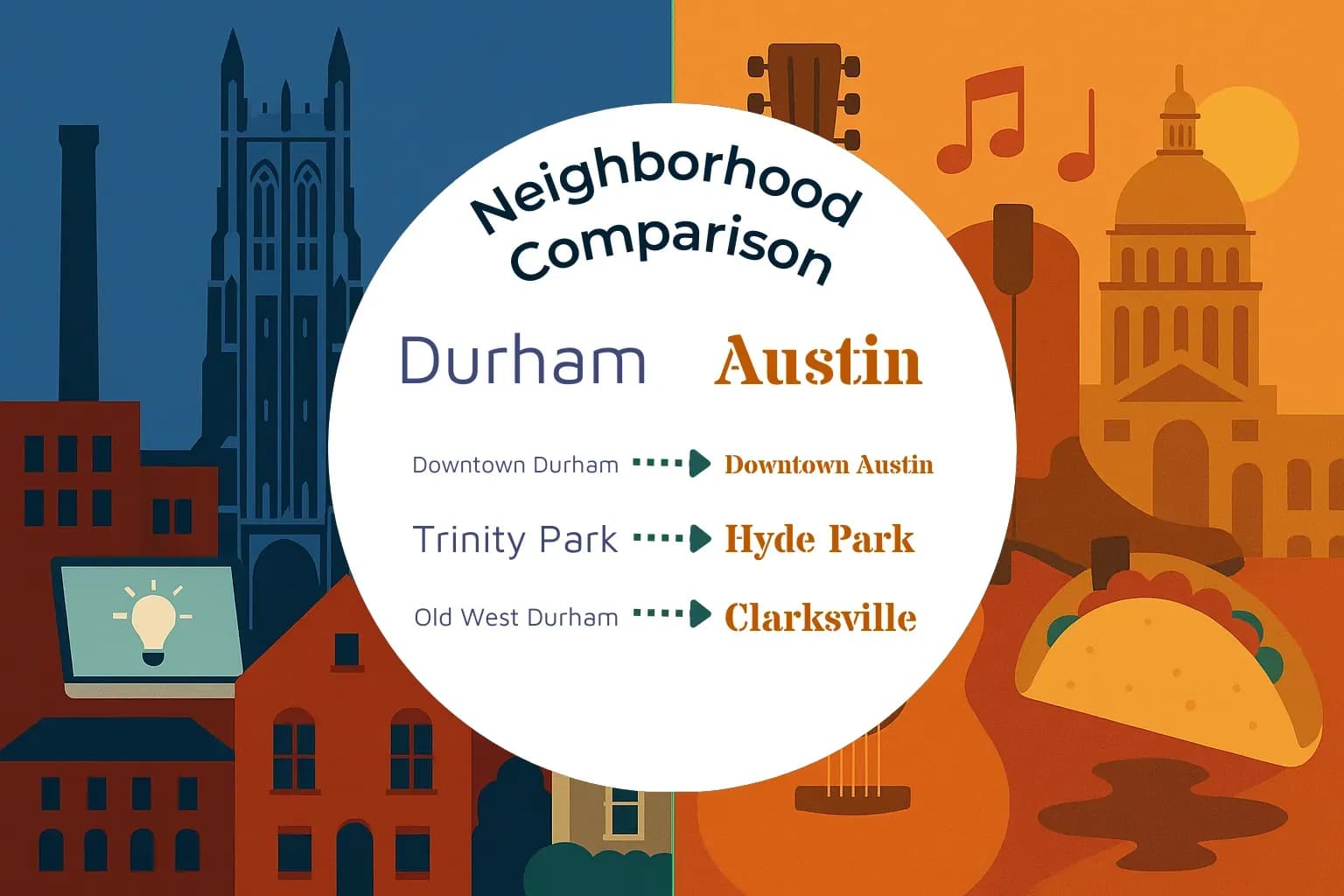Durham vs Austin Neighborhood Comparison