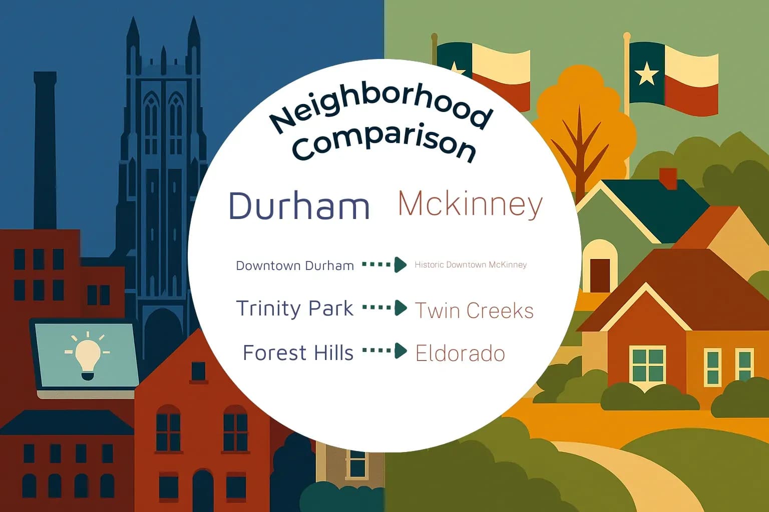 Durham vs Mckinney Neighborhood Comparison