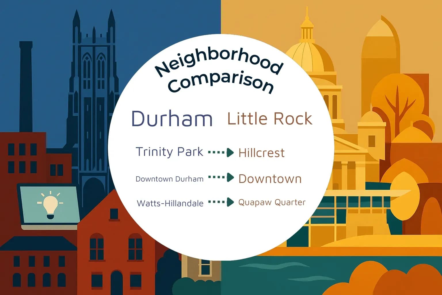 Durham vs Little Rock Neighborhood Comparison