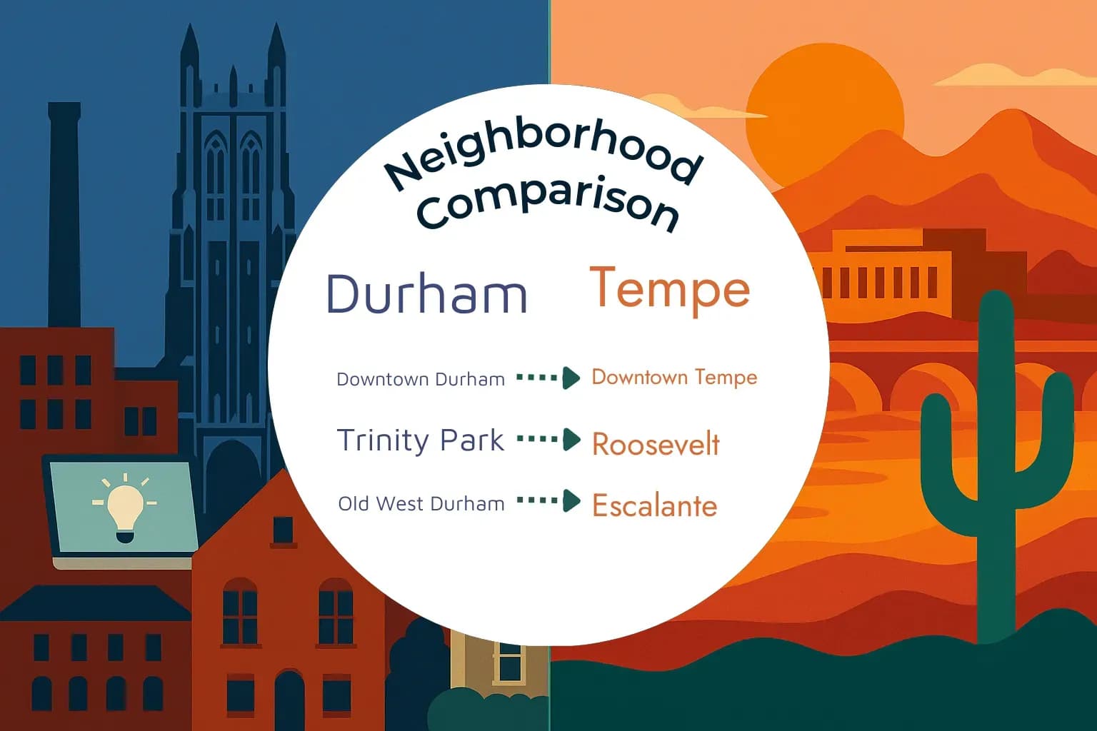 Durham vs Tempe Neighborhood Comparison