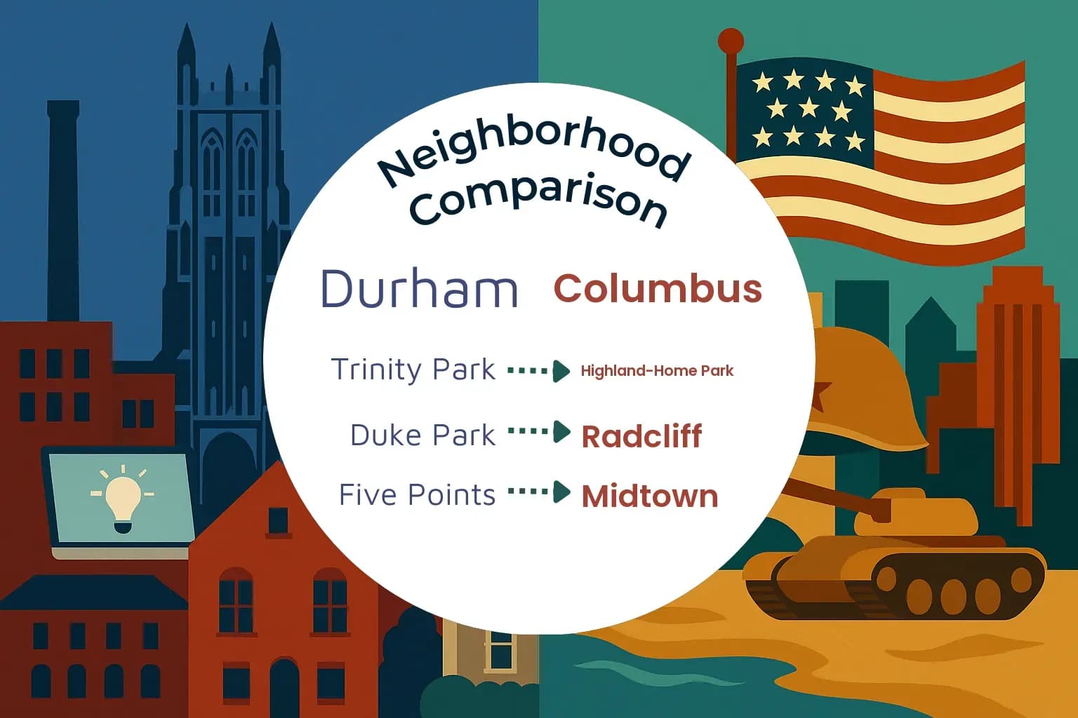 Durham vs Columbus Neighborhood Comparison