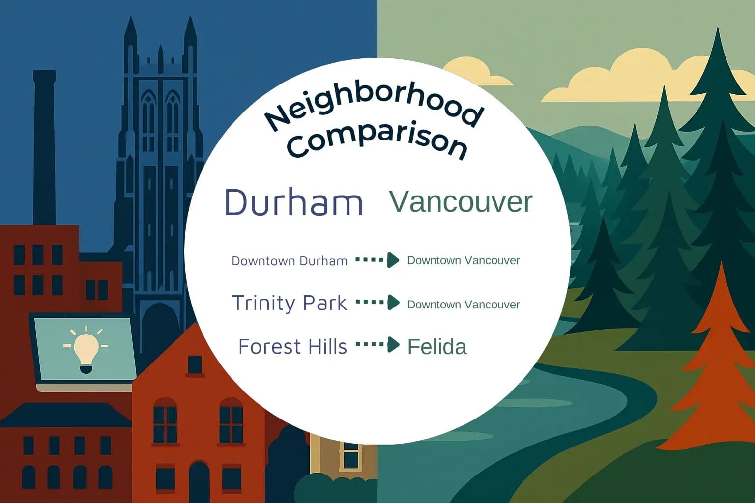 Durham vs Vancouver Neighborhood Comparison
