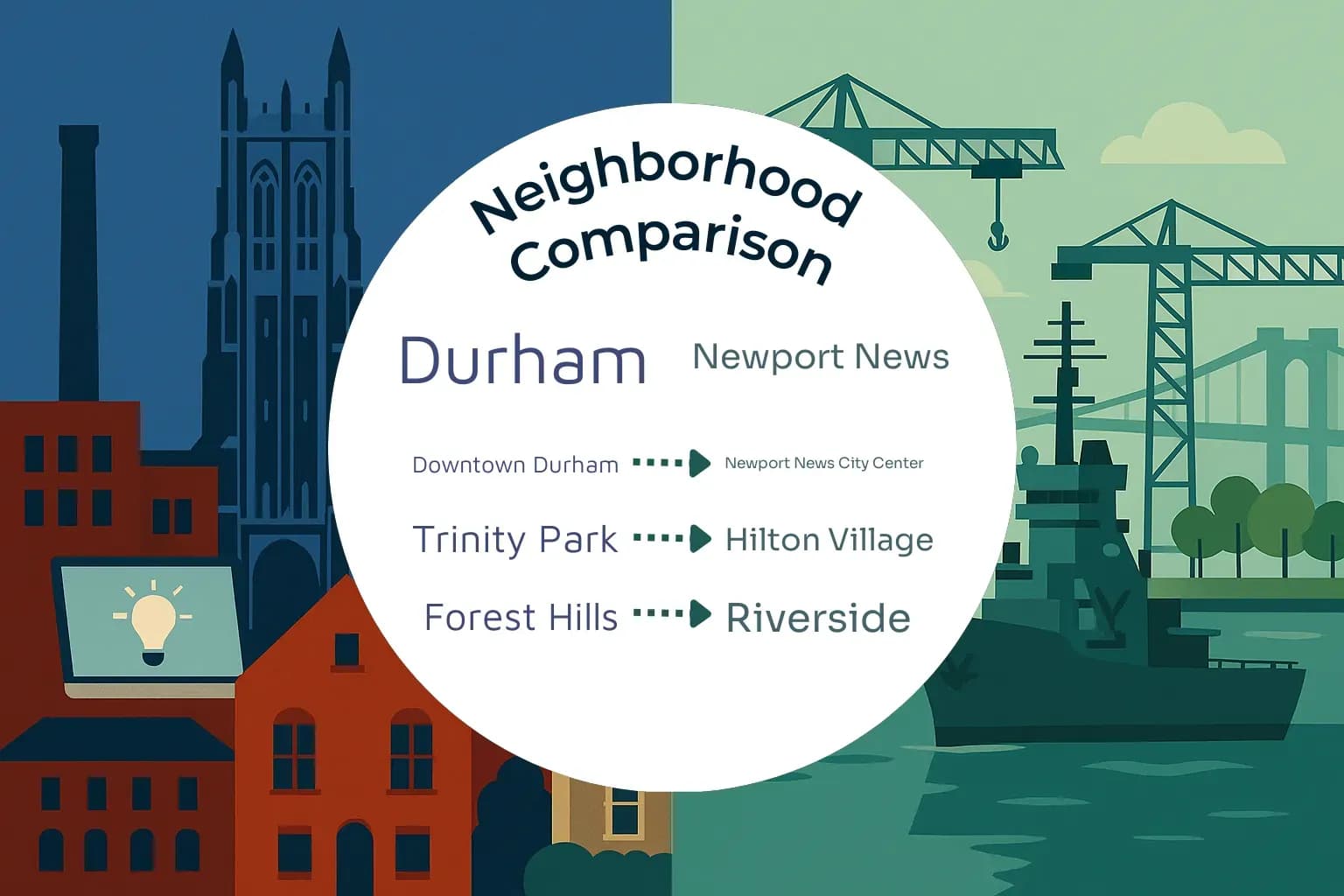 Durham vs Newport News Neighborhood Comparison
