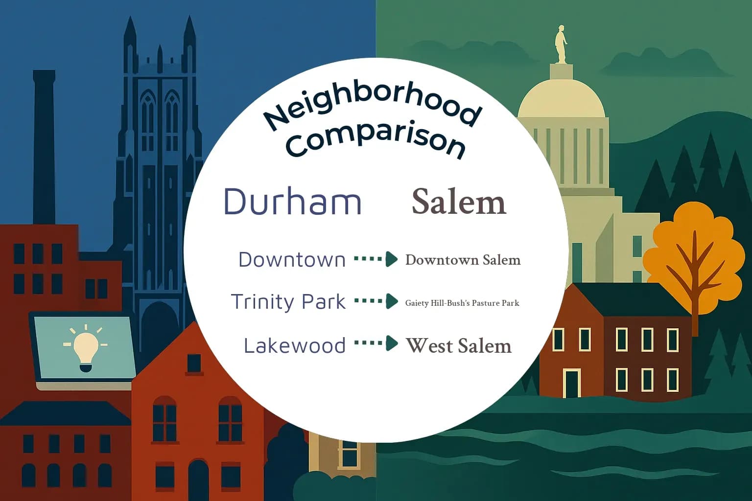 Durham vs Salem Neighborhood Comparison
