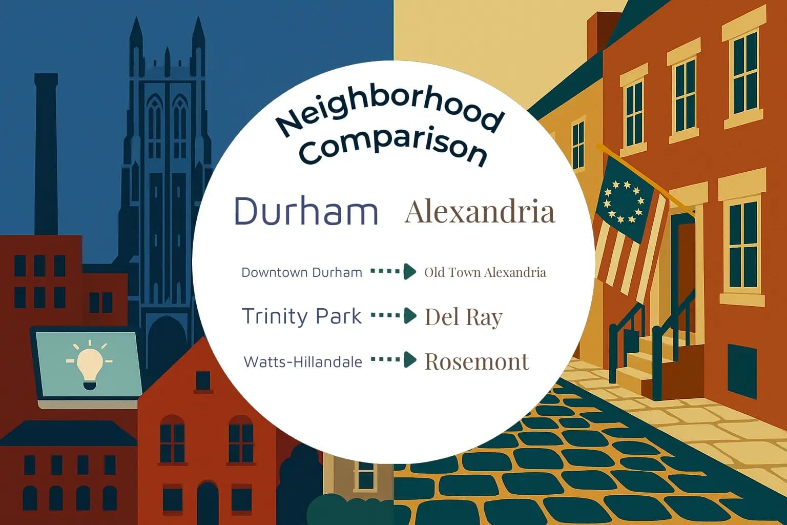 Durham vs Alexandria Neighborhood Comparison