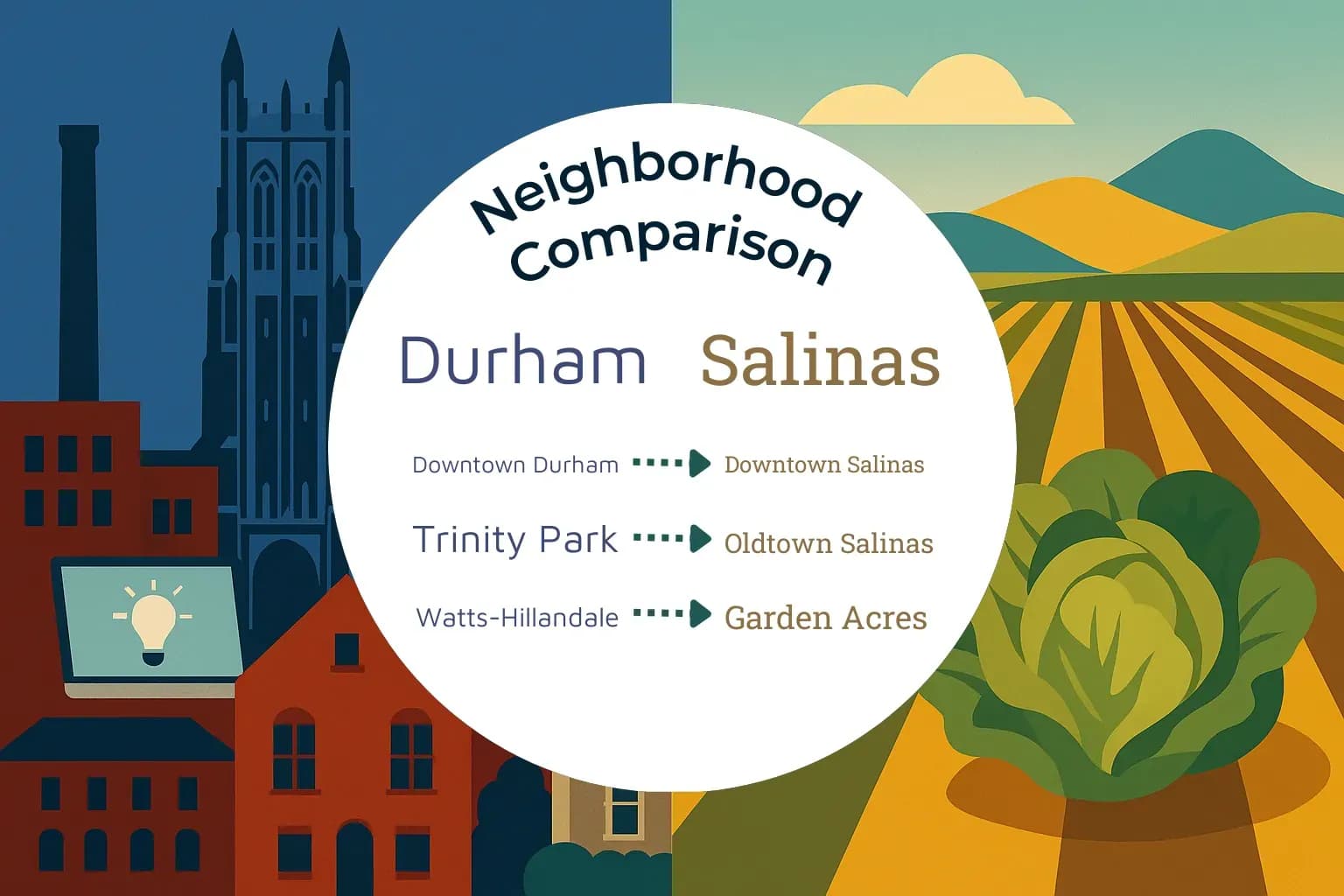 Durham vs Salinas Neighborhood Comparison