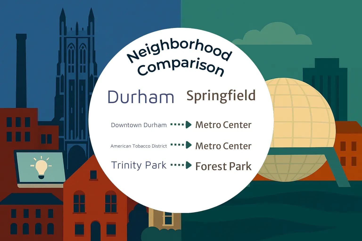 Durham vs Springfield Neighborhood Comparison