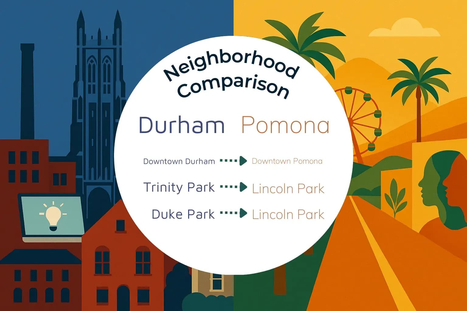 Durham vs Pomona Neighborhood Comparison