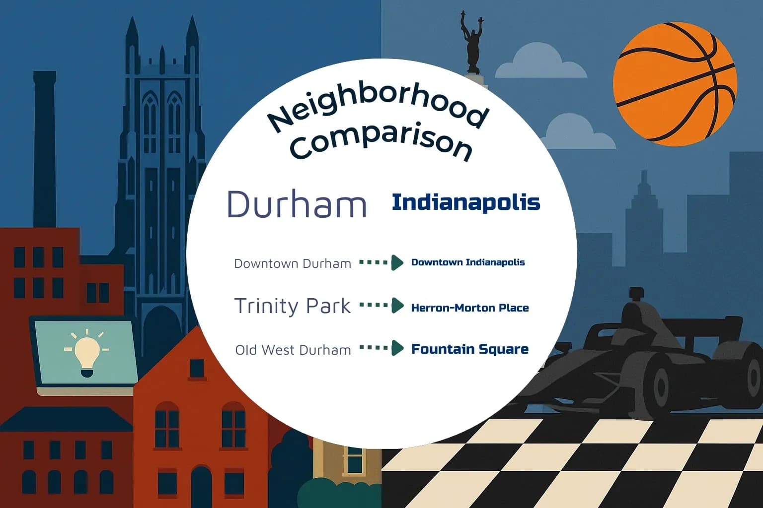 Durham vs Indianapolis Neighborhood Comparison