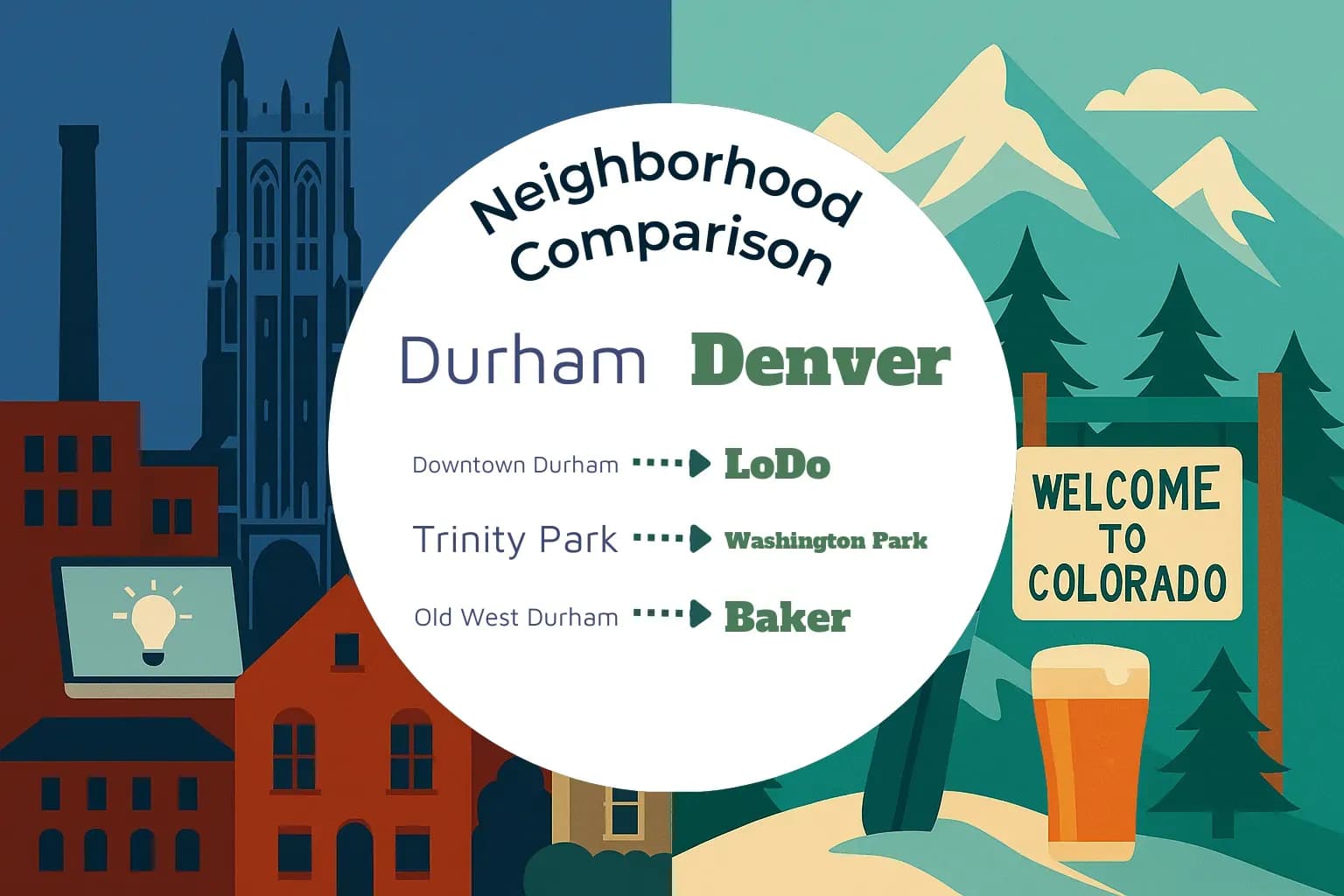 Durham vs Denver Neighborhood Comparison