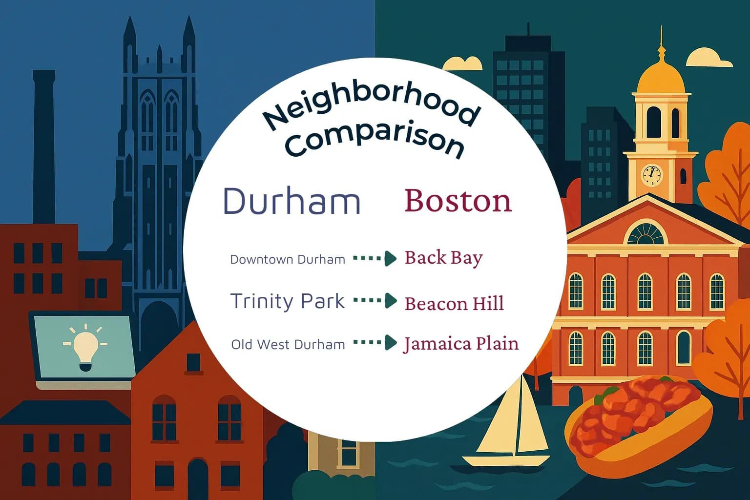 Durham vs Boston Neighborhood Comparison