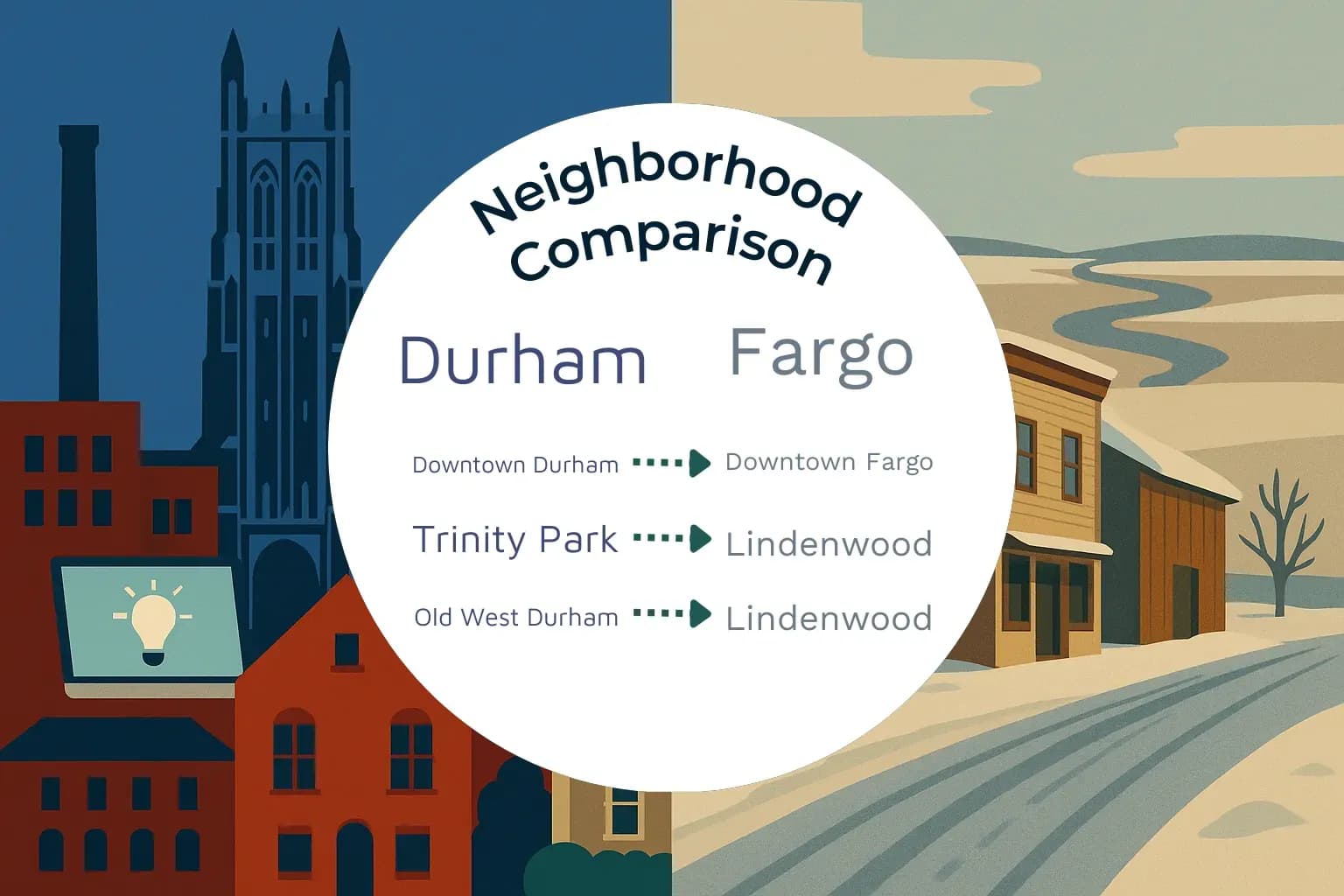 Durham vs Fargo Neighborhood Comparison