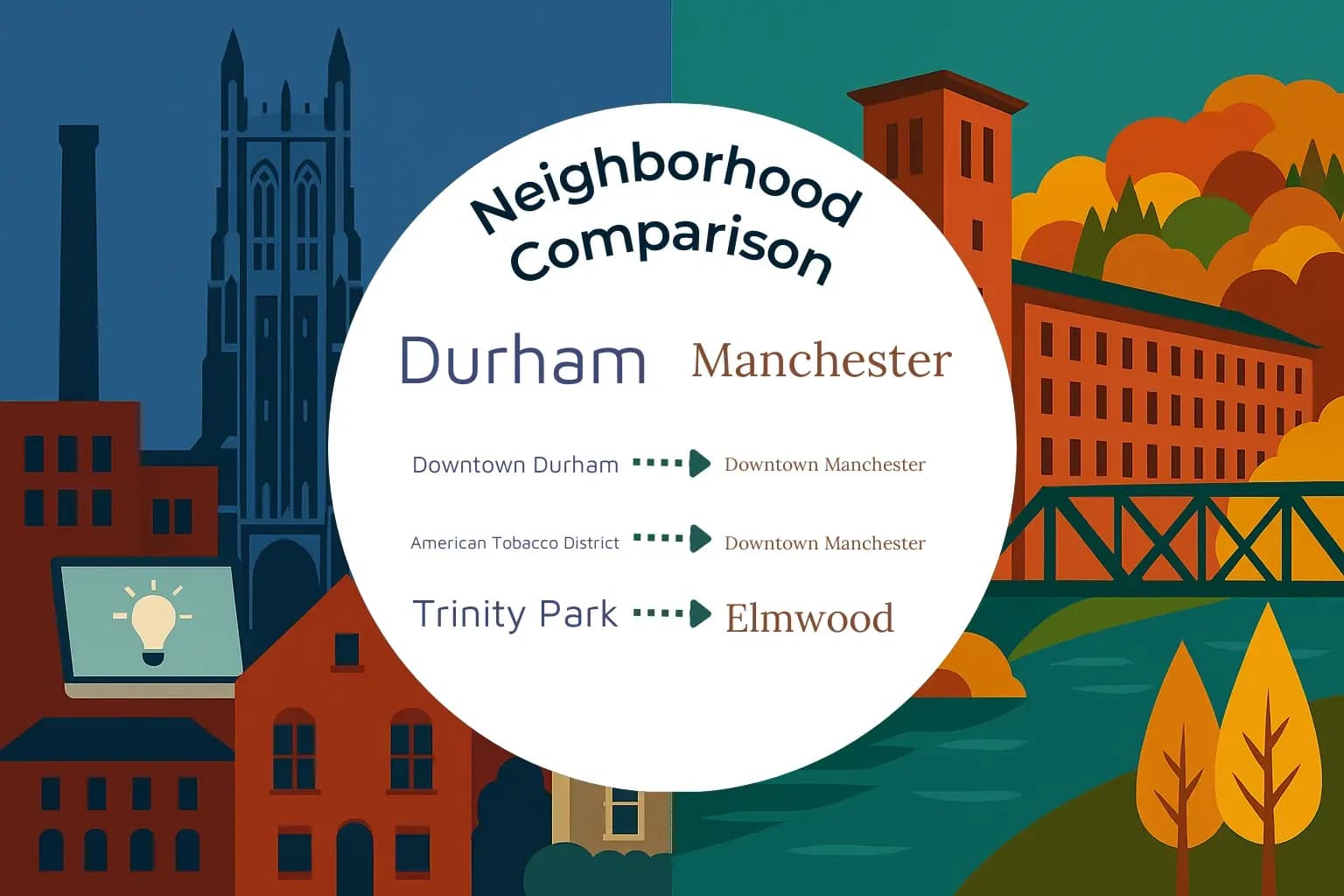 Durham vs Manchester Neighborhood Comparison
