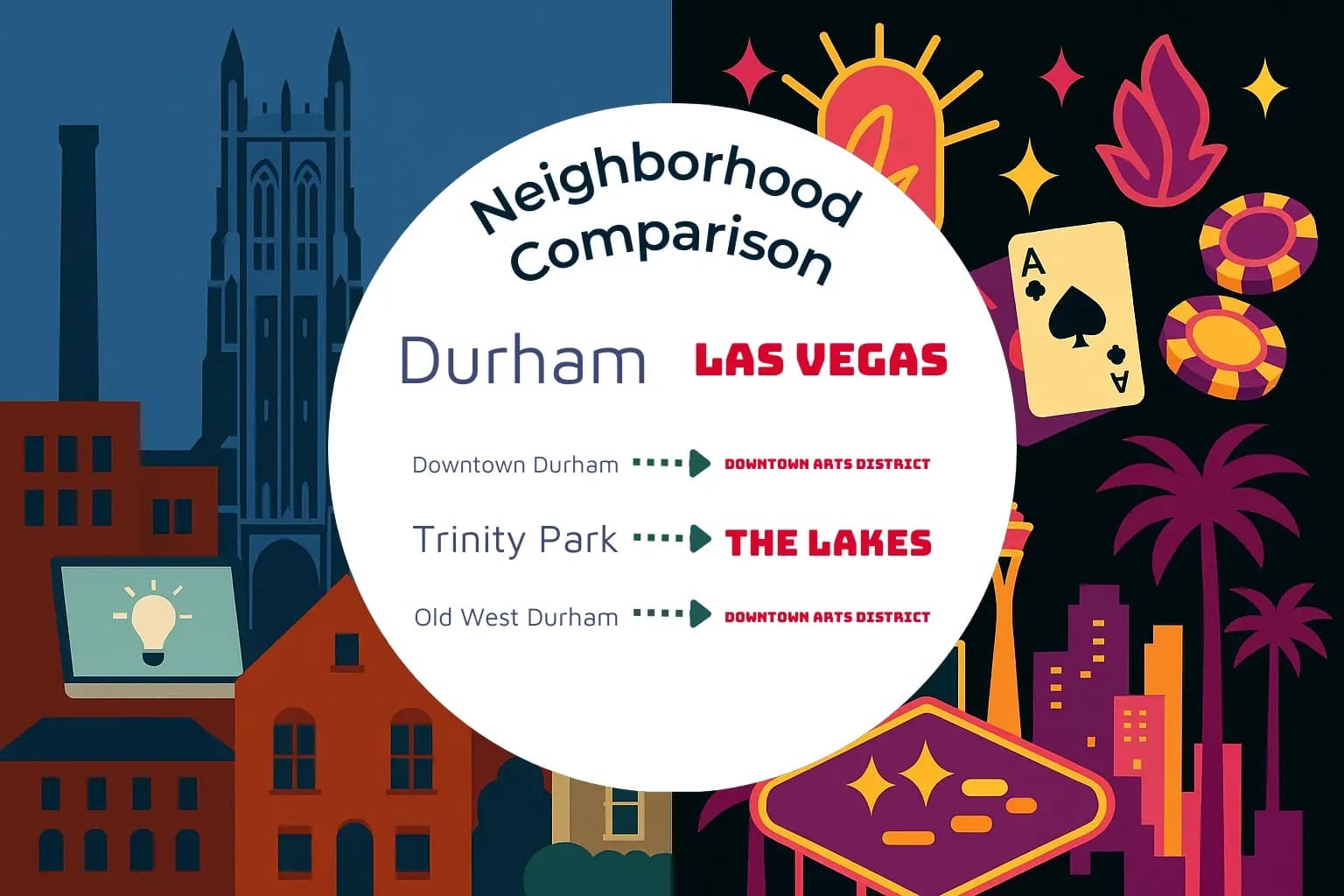 Durham vs Las Vegas Neighborhood Comparison