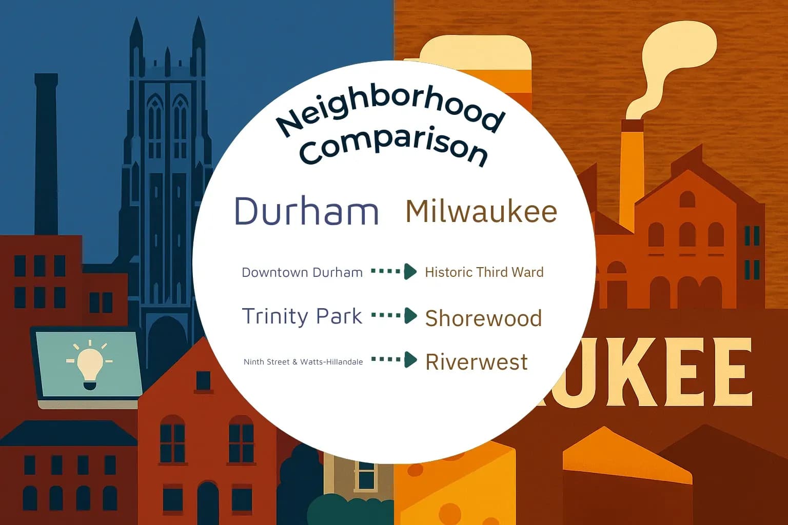 Durham vs Milwaukee Neighborhood Comparison