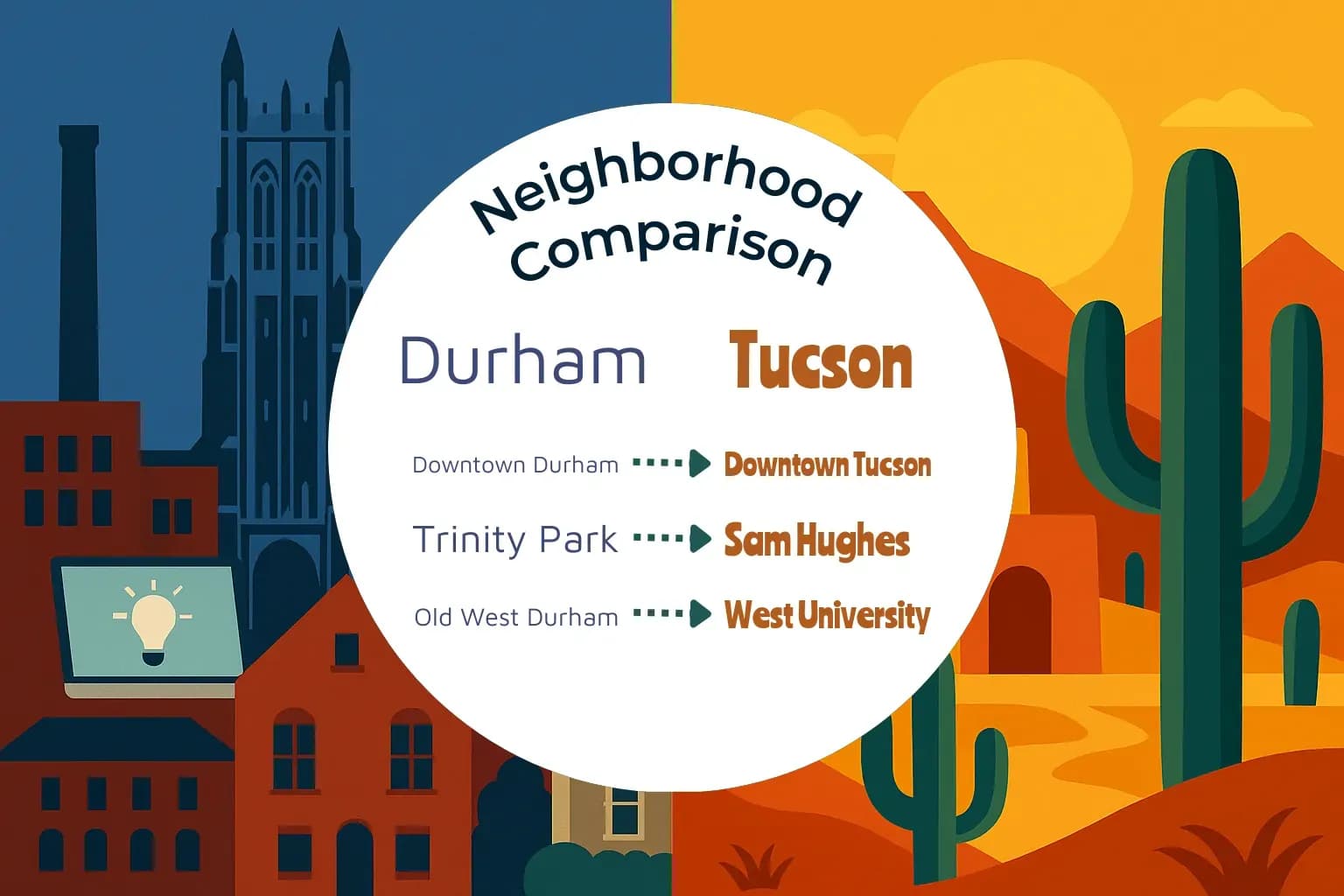 Durham vs Tucson Neighborhood Comparison