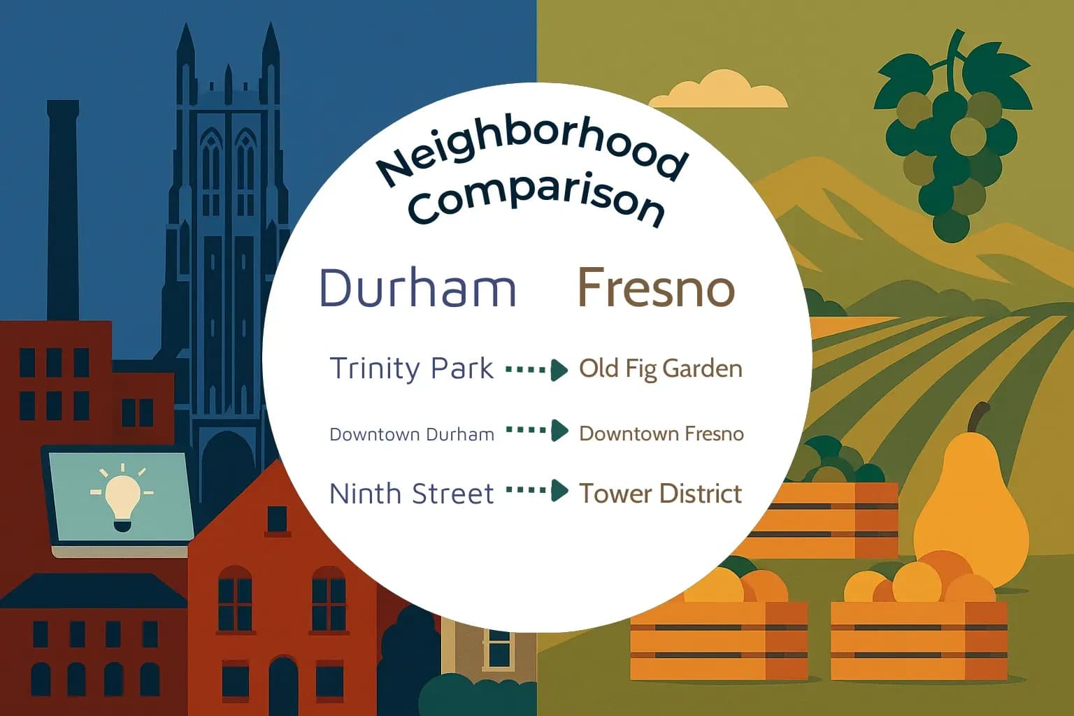 Durham vs Fresno Neighborhood Comparison