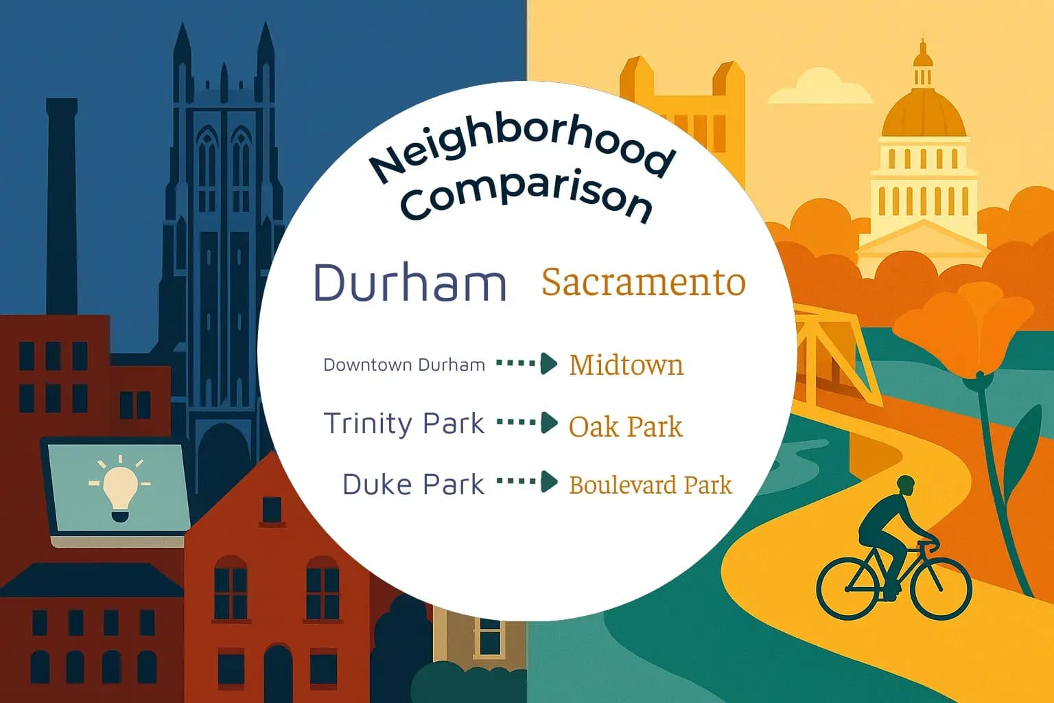 Durham vs Sacramento Neighborhood Comparison