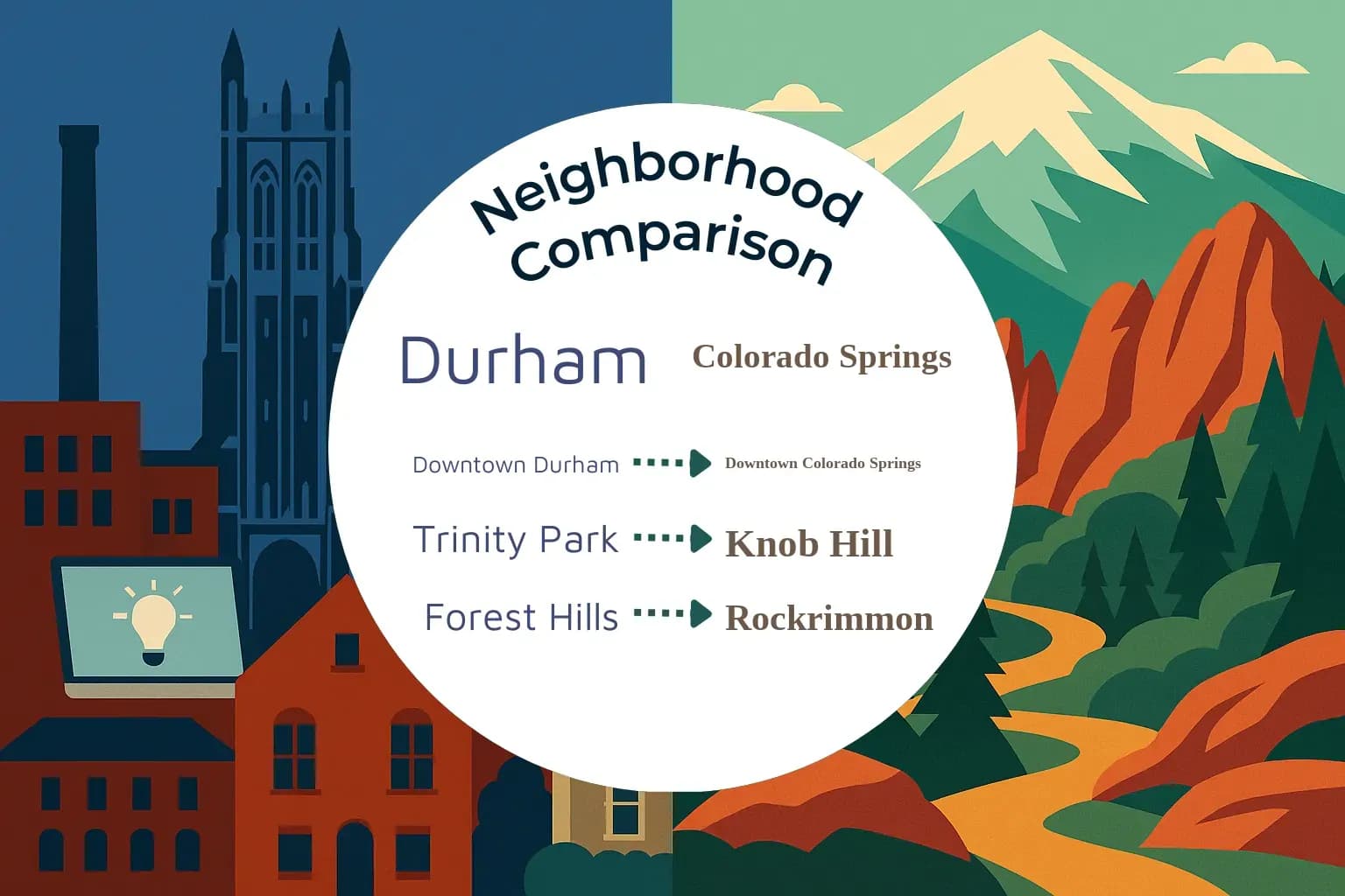 Durham vs Colorado Springs Neighborhood Comparison