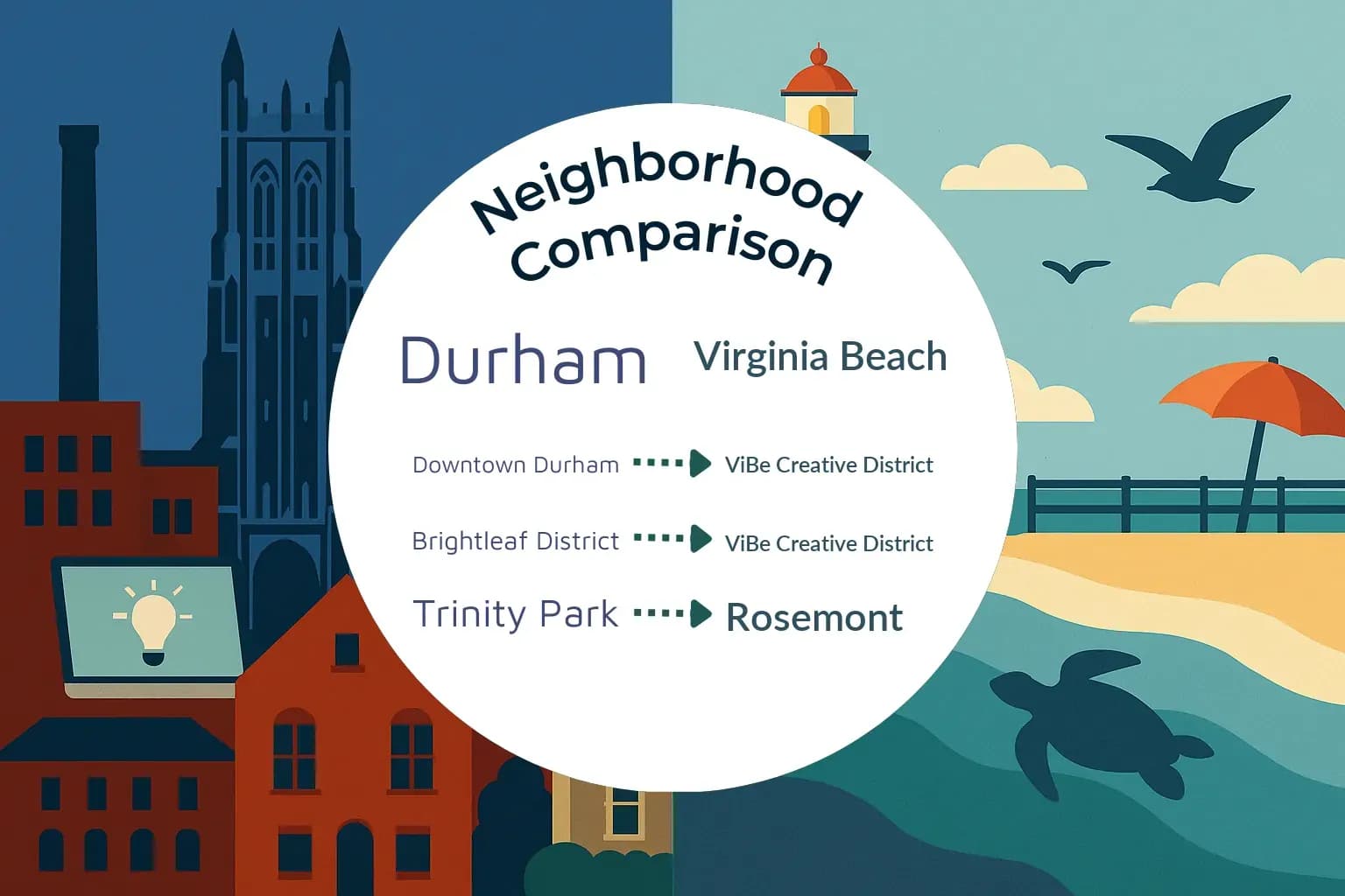 Durham vs Virginia Beach Neighborhood Comparison