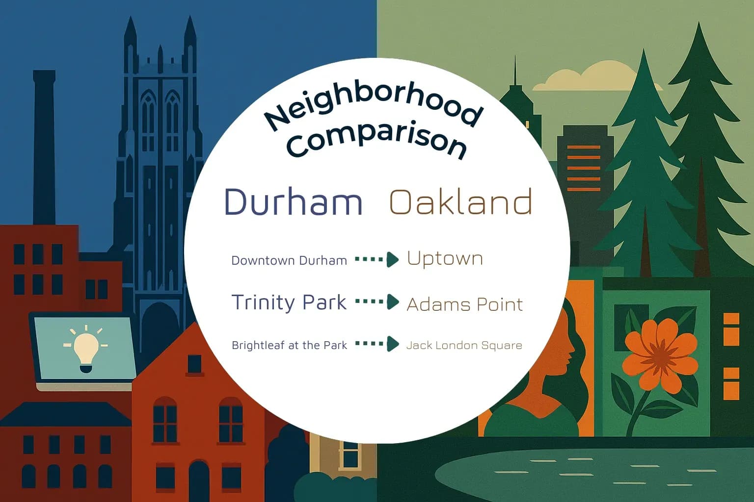 Durham vs Oakland Neighborhood Comparison