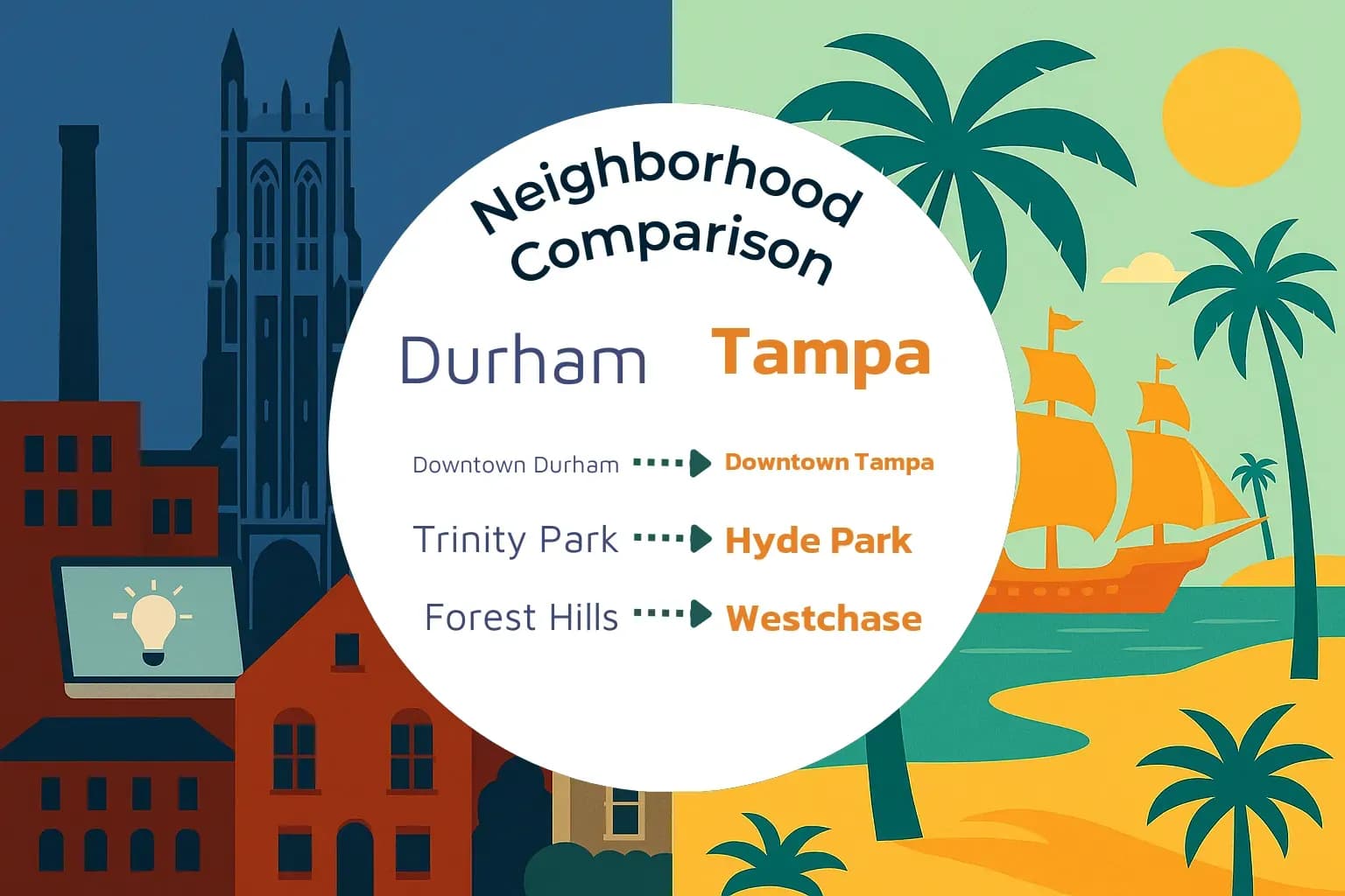 Durham vs Tampa Neighborhood Comparison