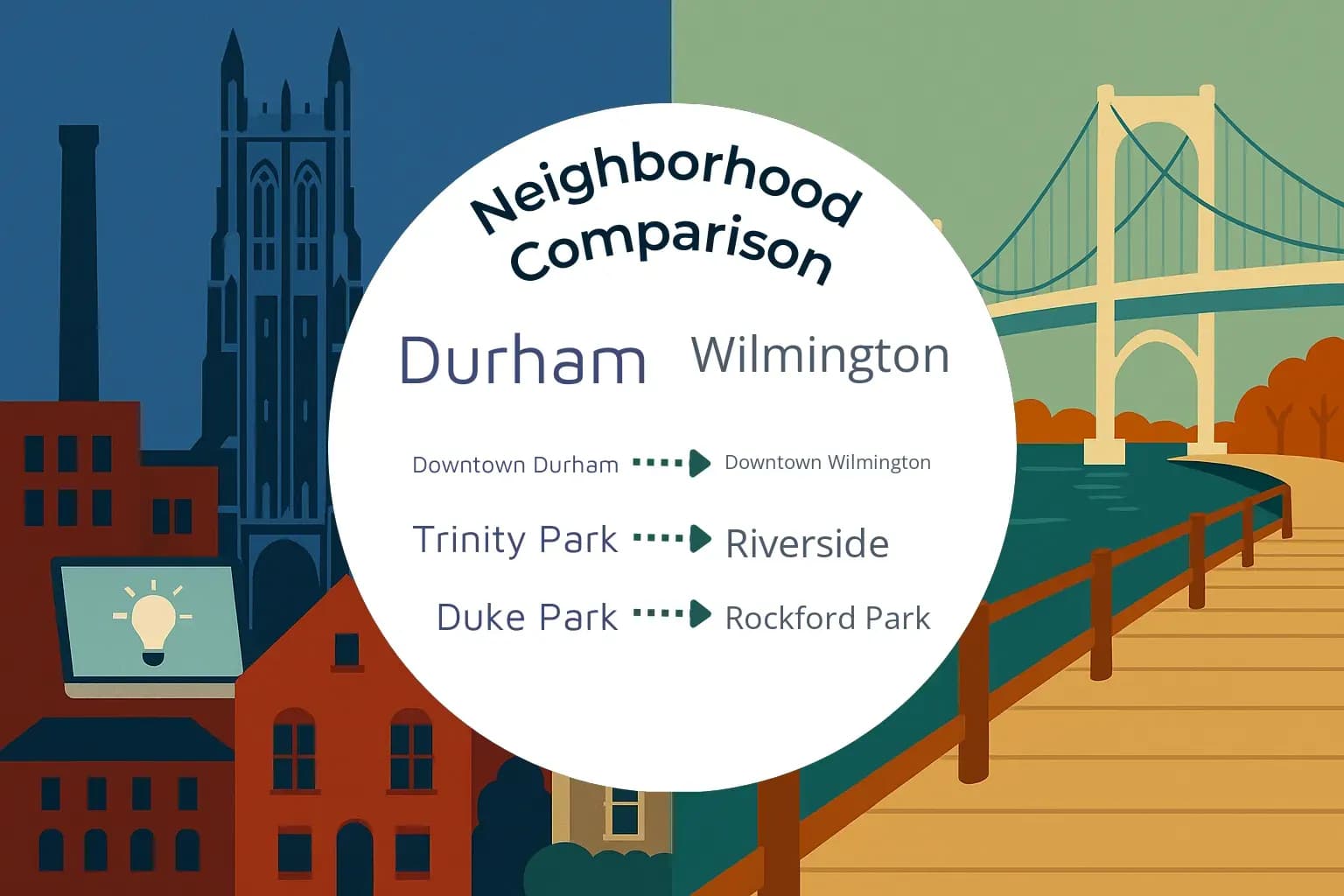 Durham vs Wilmington Neighborhood Comparison
