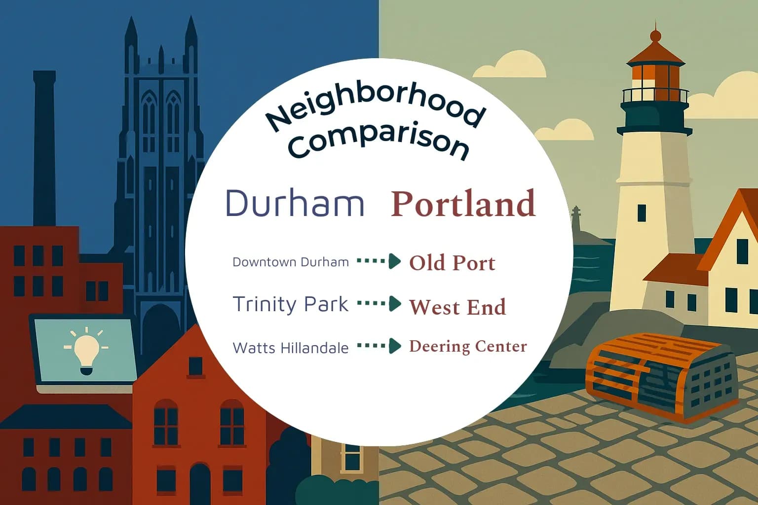 Durham vs Portland Neighborhood Comparison