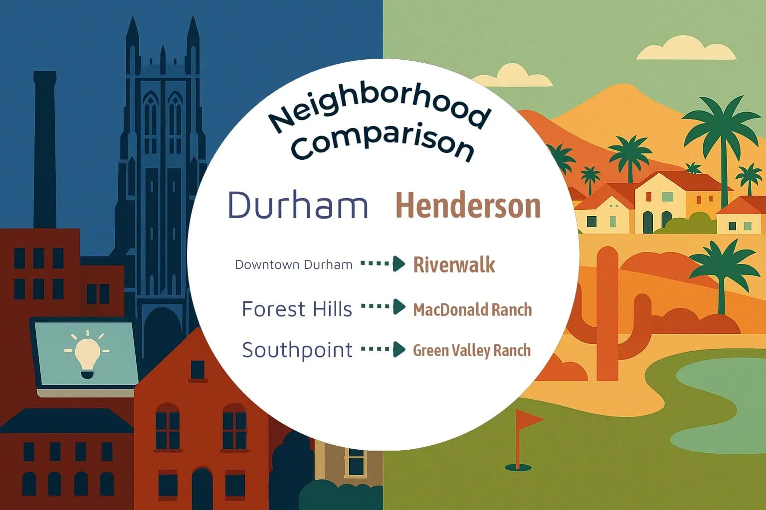 Durham vs Henderson Neighborhood Comparison