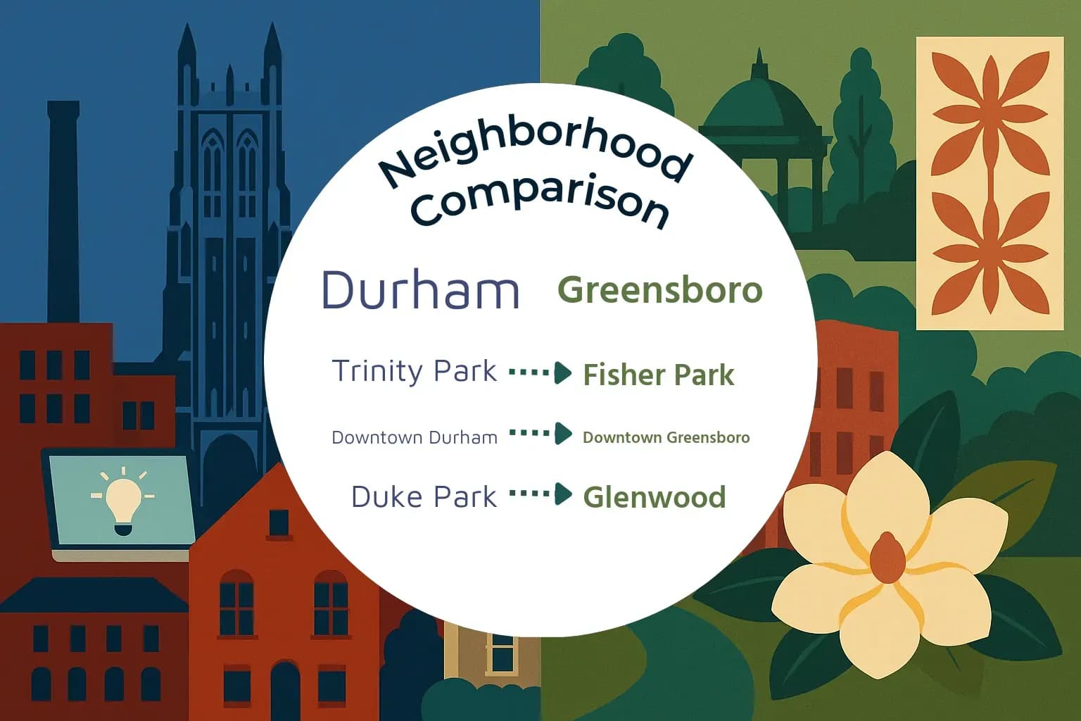 Durham vs Greensboro Neighborhood Comparison