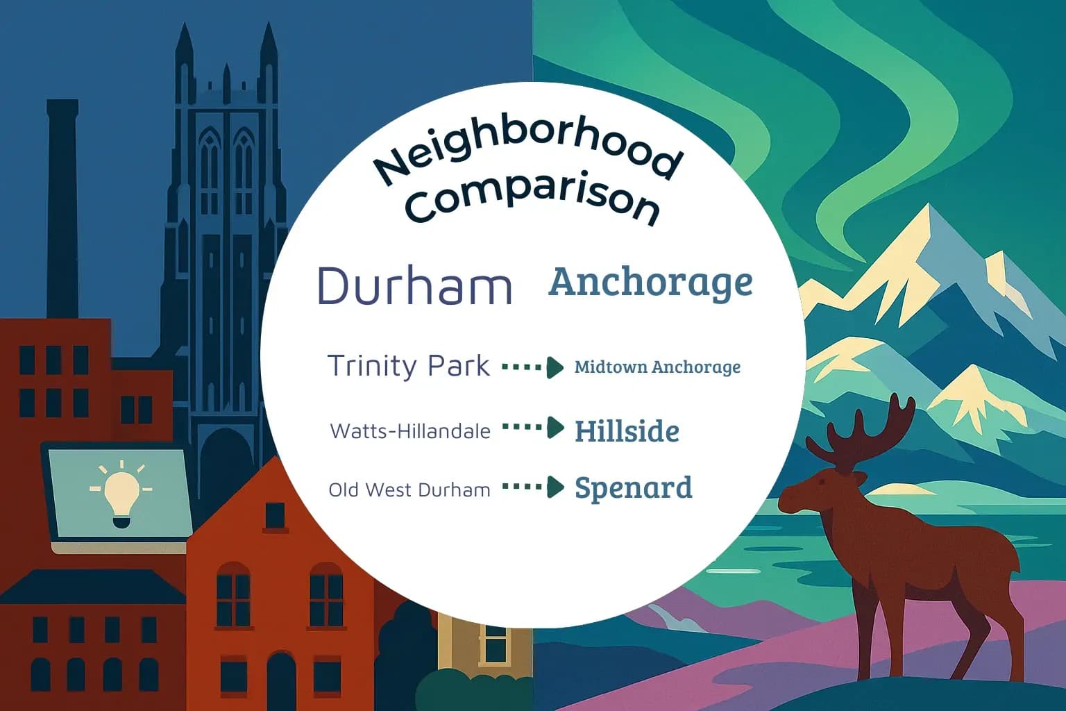 Durham vs Anchorage Neighborhood Comparison
