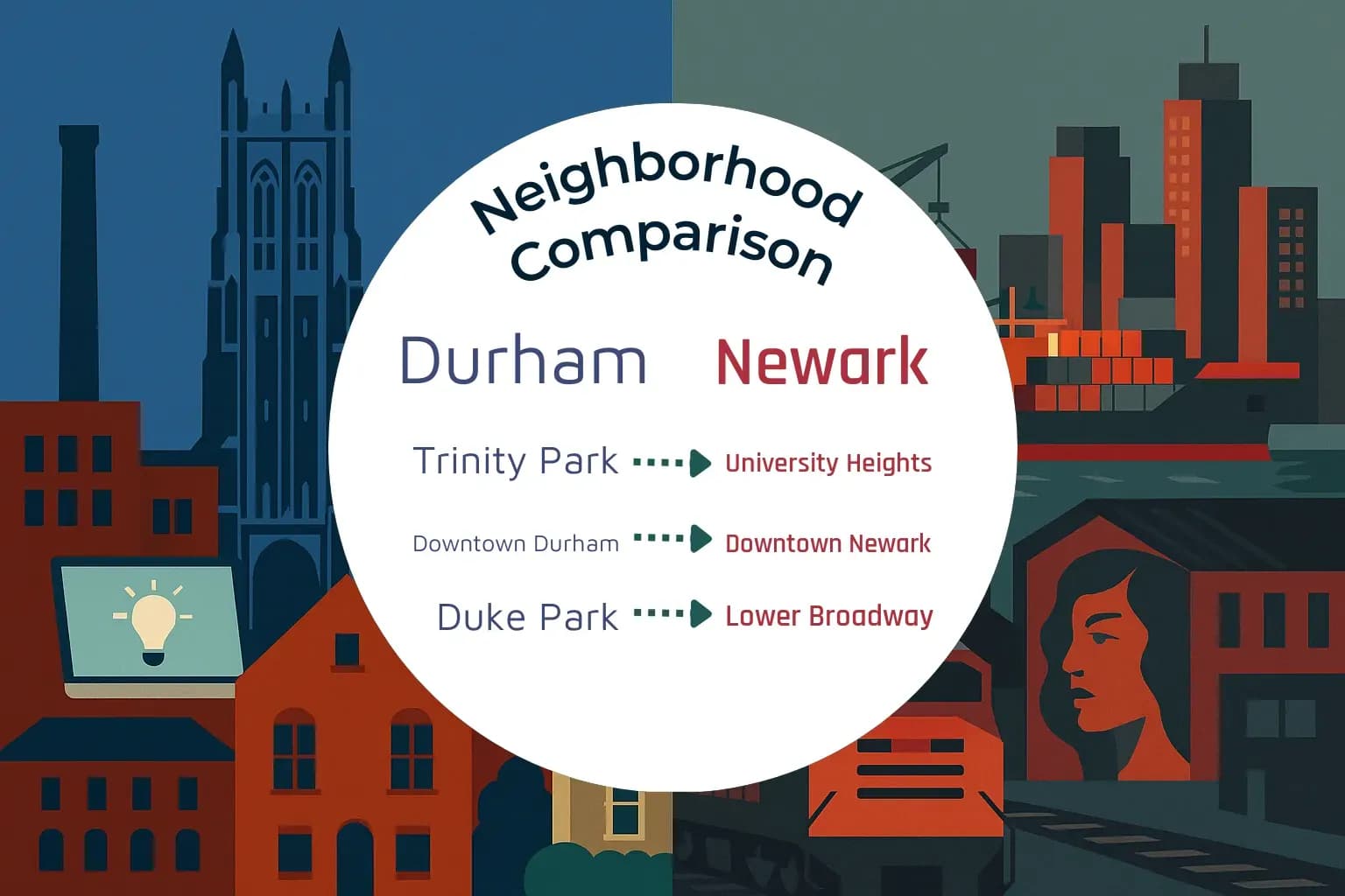 Durham vs Newark Neighborhood Comparison