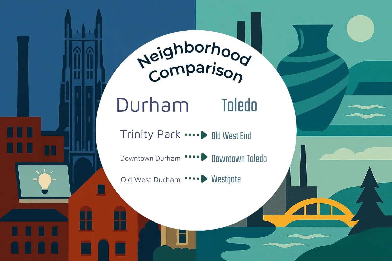 Durham vs Toledo Neighborhood Comparison